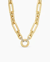 Lexington Chain Necklace in 18K Yellow Gold with Diamonds, 9.8mm