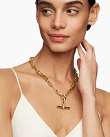 Lexington Chain Necklace in 18K Yellow Gold with Diamonds, 9.8mm