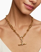 Lexington Chain Necklace in 18K Yellow Gold with Diamonds, 9.8mm