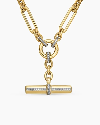 Lexington Chain Necklace 18K Yellow Gold with Diamonds, 4.5mm