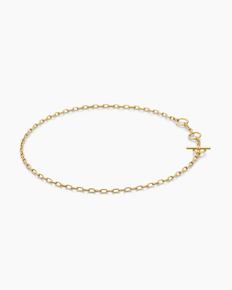 DY Madison® Three Ring Chain Necklace 18K Yellow Gold