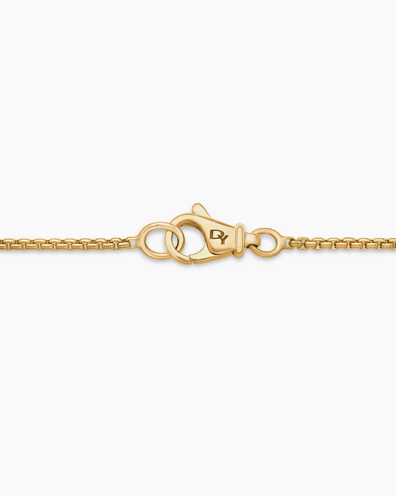 Pearl and Pavé Station Necklace in 18K Yellow Gold with Pearls and Diamonds
