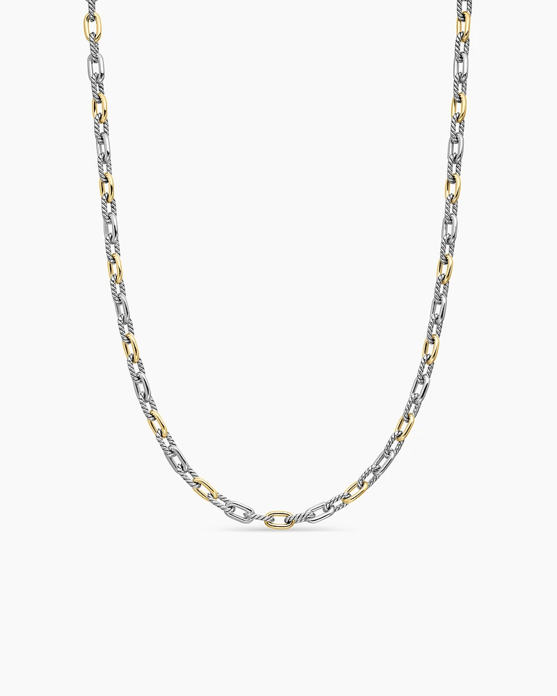 DY Madison® Chain Necklace Sterling Silver with 18K Yellow Gold