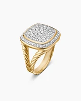 Albion Ring in 18K Yellow Gold with Diamonds