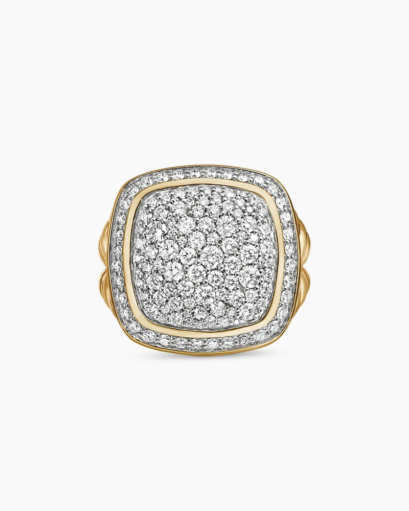 Albion Ring in 18K Yellow Gold with Diamonds