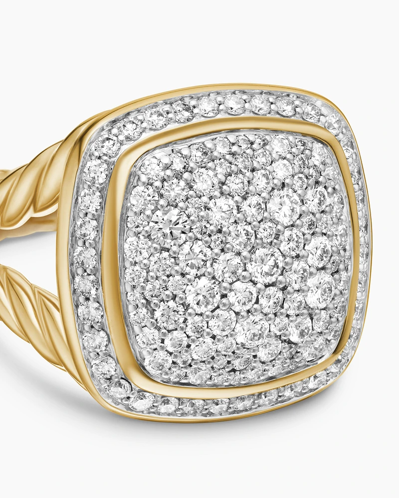 Albion Ring in 18K Yellow Gold with Diamonds