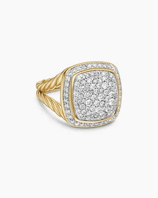 Albion Ring in 18K Yellow Gold with Diamonds