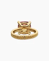 Chatelaine® Ring 18K Yellow Gold with Garnet and Diamonds, 11mm