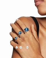 Chatelaine® Ring Sterling Silver with Black Onyx and Diamonds, 11mm