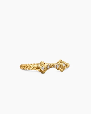 Renaissance Ring 18K Yellow Gold with Diamonds, 2.3mm