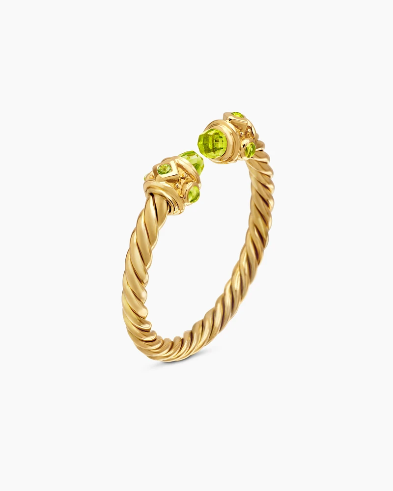 Renaissance Ring in 18K Yellow Gold with Peridot, 2.3mm