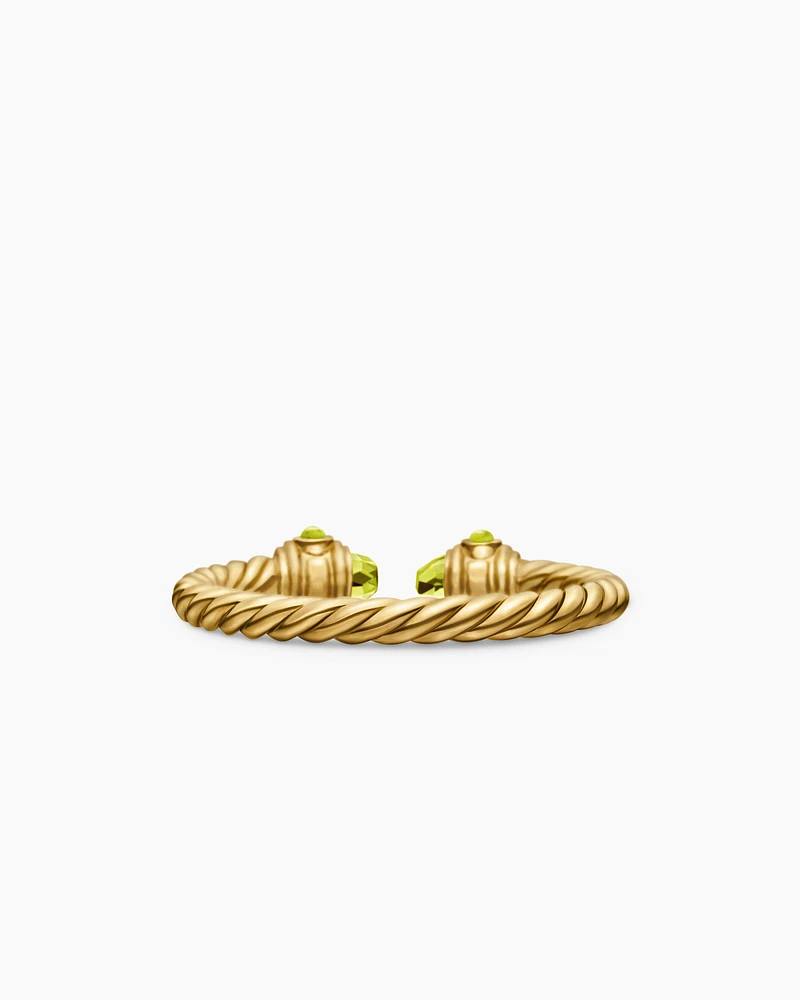 Renaissance Ring in 18K Yellow Gold with Peridot, 2.3mm
