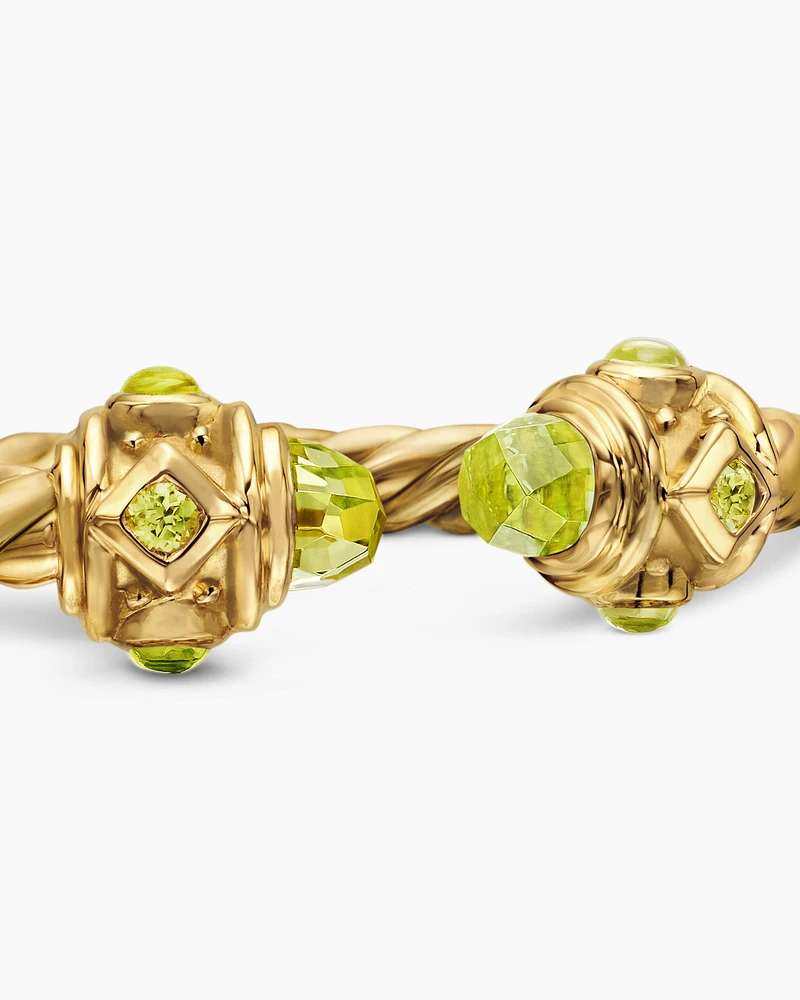 Renaissance Ring in 18K Yellow Gold with Peridot, 2.3mm
