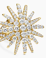 Starburst Ring 18K Yellow Gold with Diamonds, 28mm