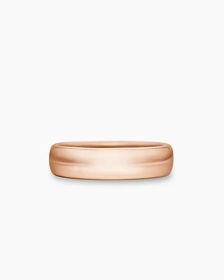 DY Classic Band Ring in 18K Rose Gold