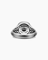 Petrvs® Lion Pinky Ring Sterling Silver with 18K Yellow Gold, 15mm