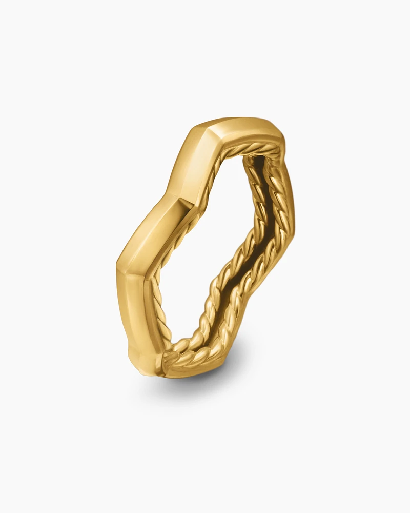 Zig Zag Stax™ Ring 18K Yellow Gold, 3mm