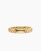 DY Mercer® Pavé Band Ring 18K Yellow Gold with Diamonds, 3.7mm