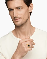 Streamline® Signet Ring 18K Yellow Gold with Black Onyx, 14mm