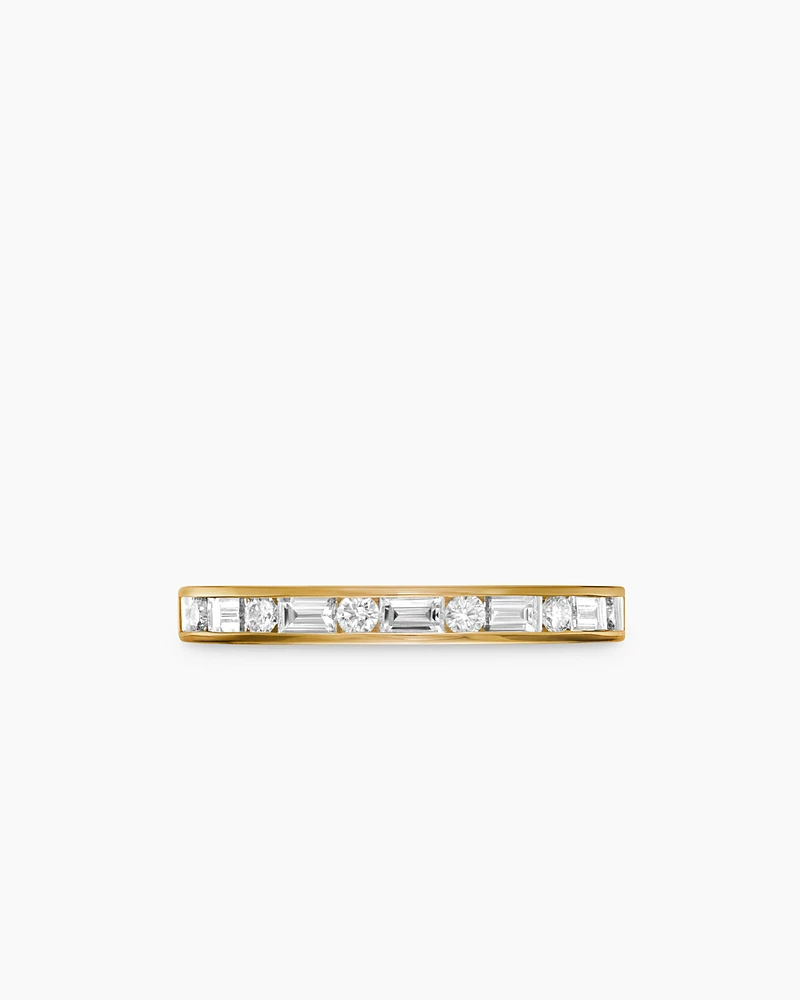 DY Eden Partway Alternating Diamond Band Ring 18K Yellow Gold with Diamonds, 2.8mm