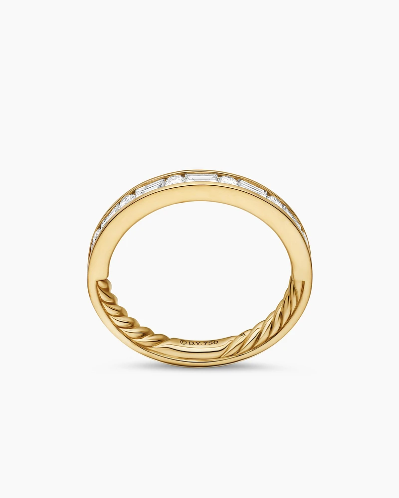 DY Eden Partway Alternating Diamond Band Ring 18K Yellow Gold with Diamonds, 2.8mm