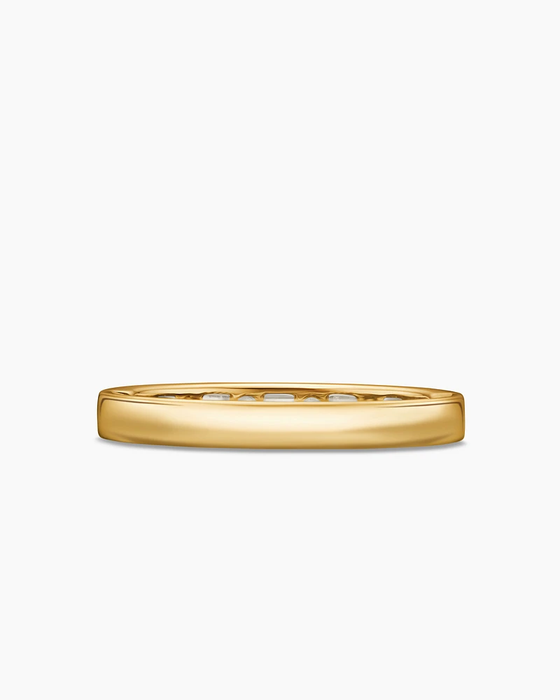 DY Eden Partway Alternating Diamond Band Ring 18K Yellow Gold with Diamonds, 2.8mm