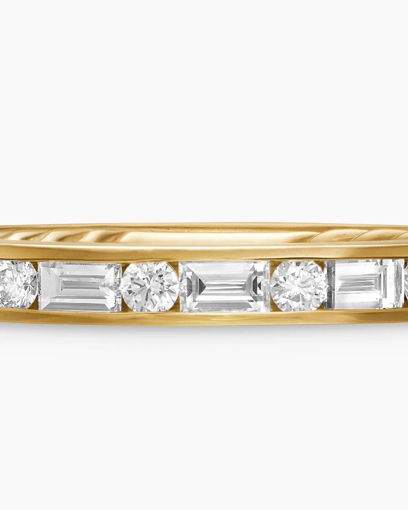 DY Eden Partway Alternating Diamond Band Ring 18K Yellow Gold with Diamonds, 2.8mm