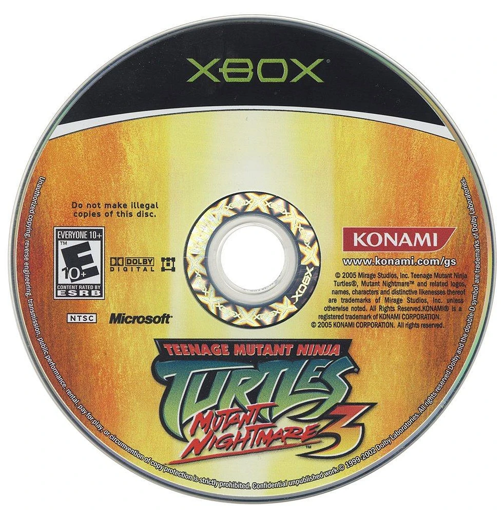 Teenage Mutant Ninja Turtles 3: Mutant Nightmare - Xbox
