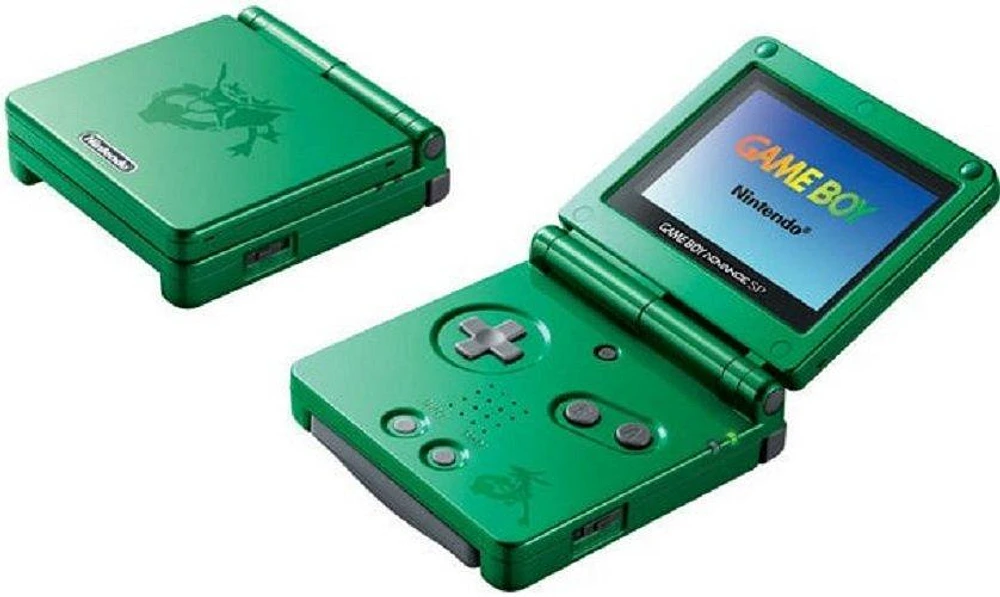 Nintendo Game Boy Advance SP Green Rayquaza