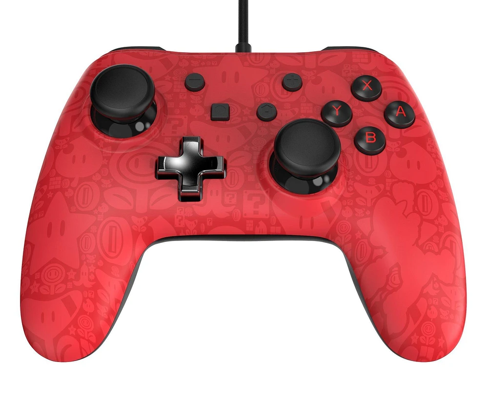 PowerA Super Mario Bros. Red Wired Controller Plus for Nintendo Switch