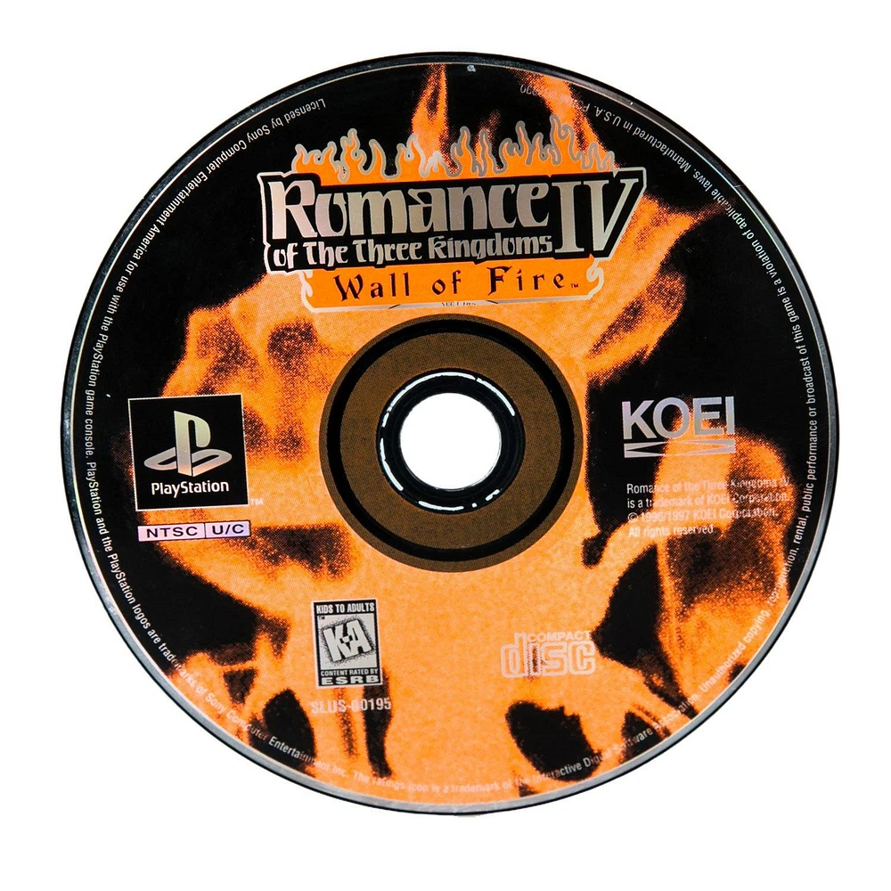 Romance of Three Kingdoms IV : Wall of Fire - PlayStation