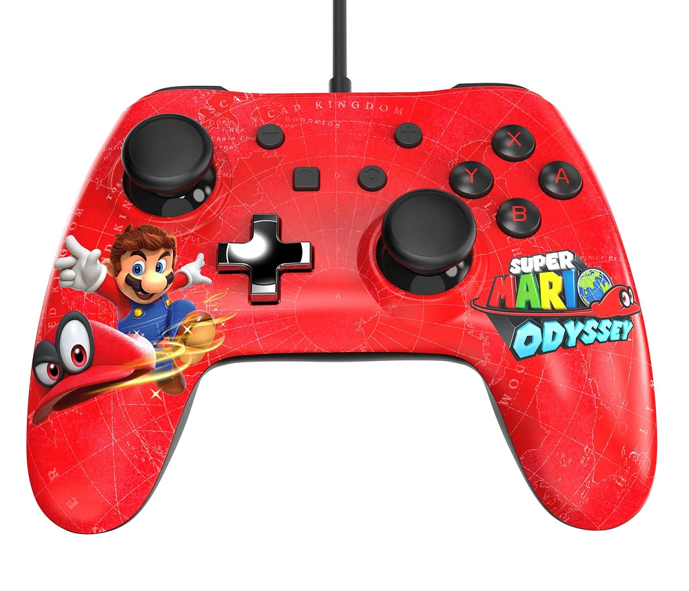PowerA Wired Controller Plus for Nintendo Switch Super Mario Odyssey Red
