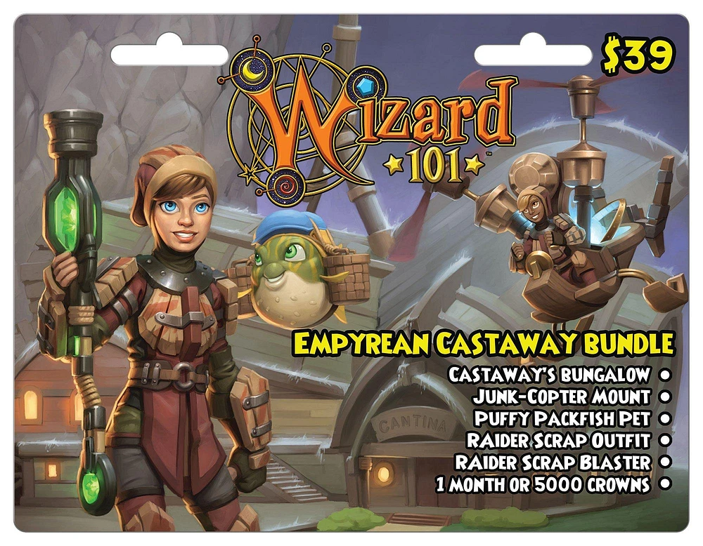 KingsIsle Wizard101 Empyrean Castaway Bundle Digital Card