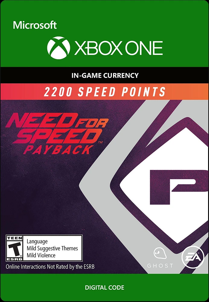 Need for Speed Payback Points 2,200 - Xbox One
