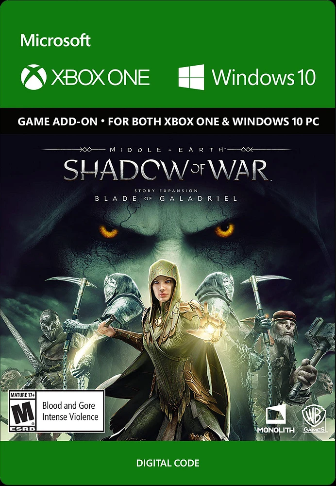 Middle-earth: Shadow of War Blade of Galadriel Story Expansion DLC - Xbox One