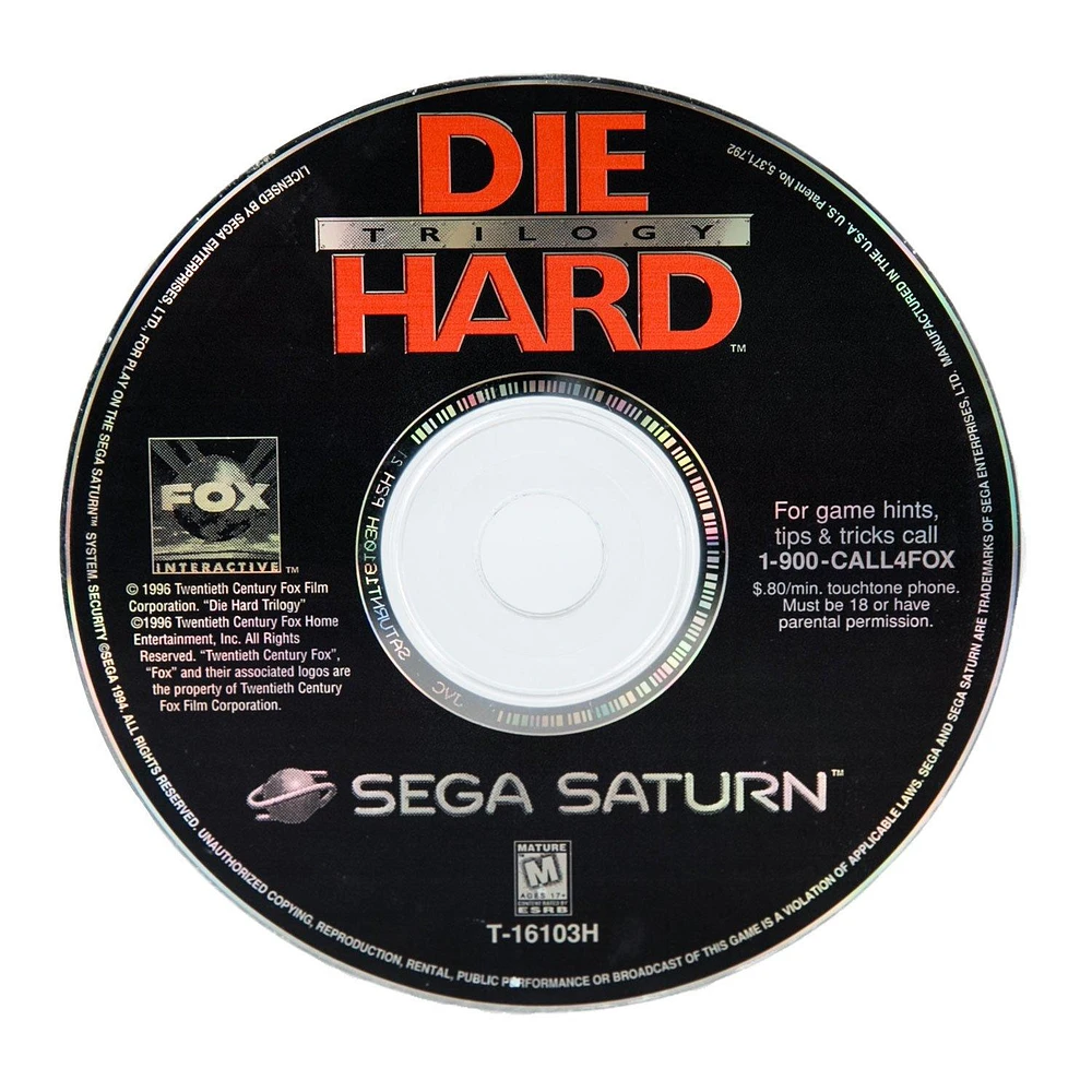 Die Hard Trilogy - Sega Saturn