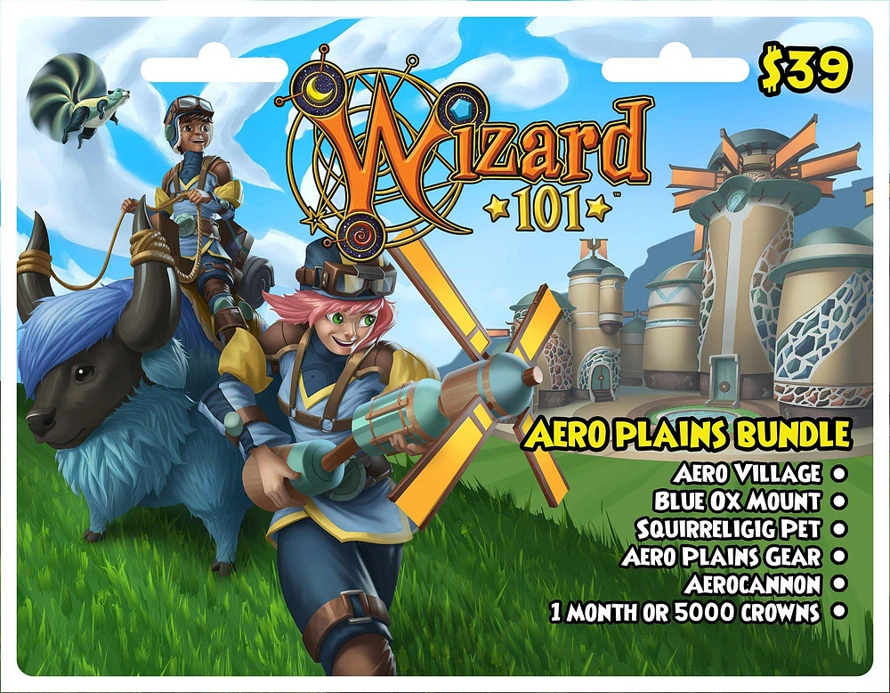 KingsIsle Wizard101 Aero Plains Bundle Digital Card