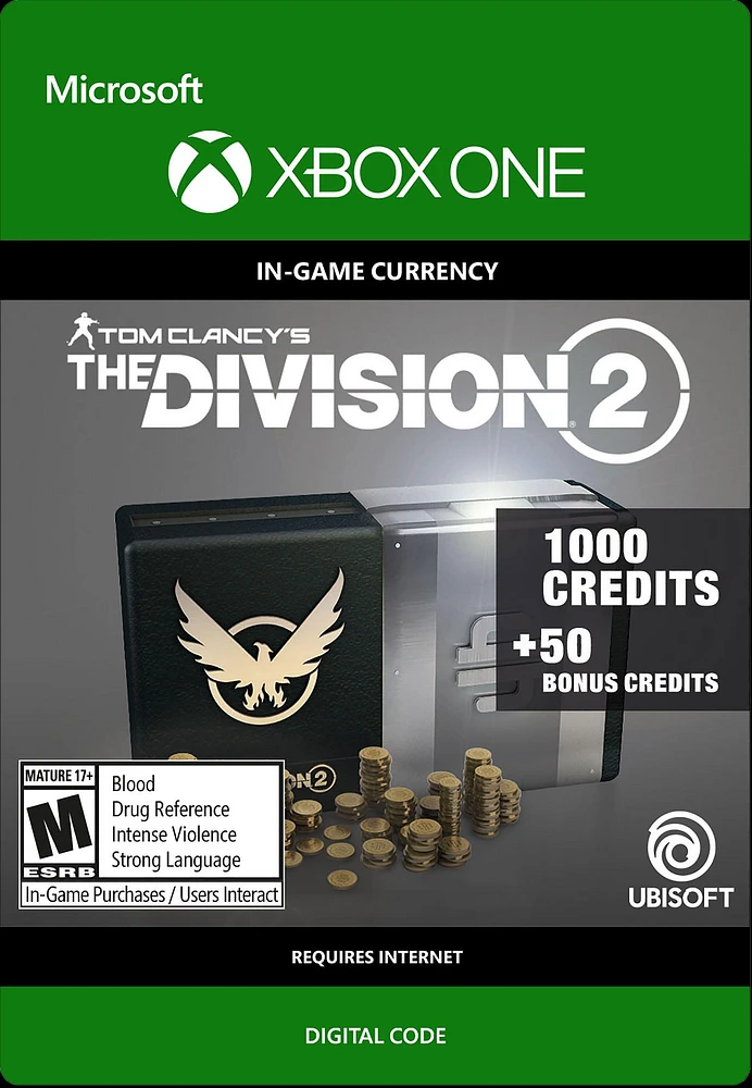 Tom Clancy's The Division 2 Credits 1,050 - Xbox One