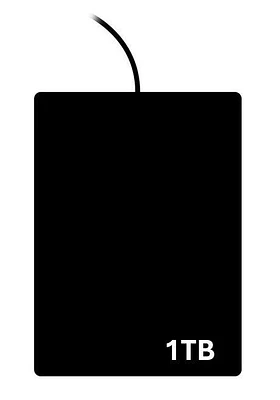 External Hard Drive 1TB (Styles May Vary)