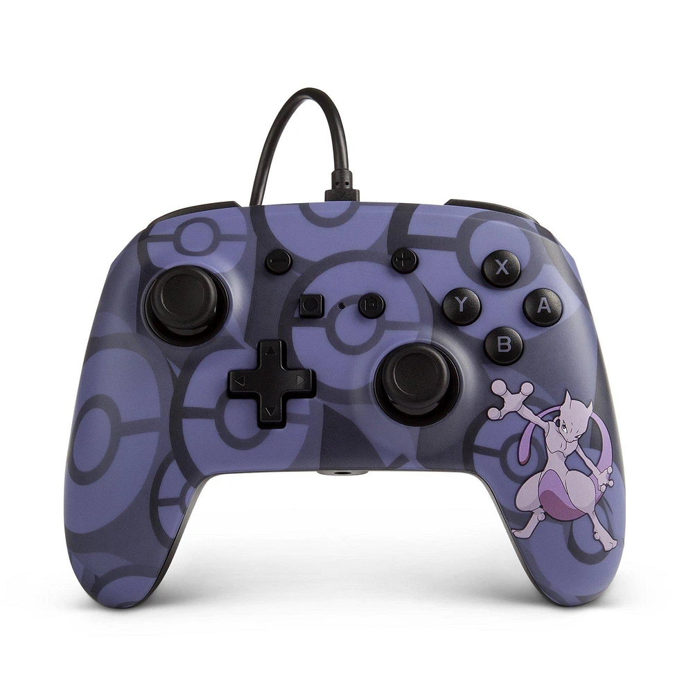 PowerA Enhanced Wired Controller for Nintendo Switch Pokemon Mewtwo