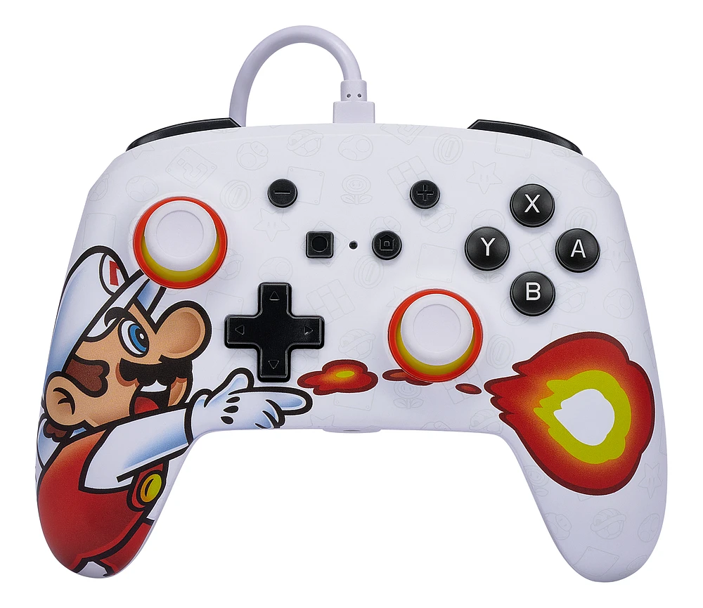 PowerA Enhanced Wired Controller for Nintendo Switch Fireball Mario