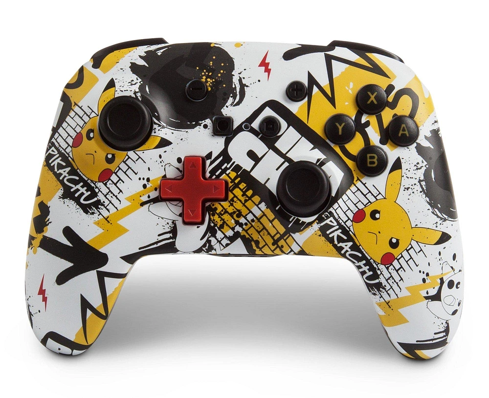 PowerA Enhanced Wireless Controller for Nintendo Switch Pokemon Pikachu Graffiti