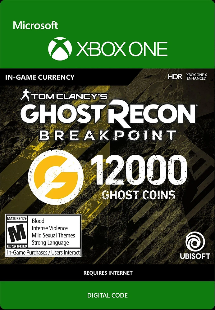 Tom Clancy's Ghost Recon Breakpoint 12,000 Ghost Coins - Xbox One