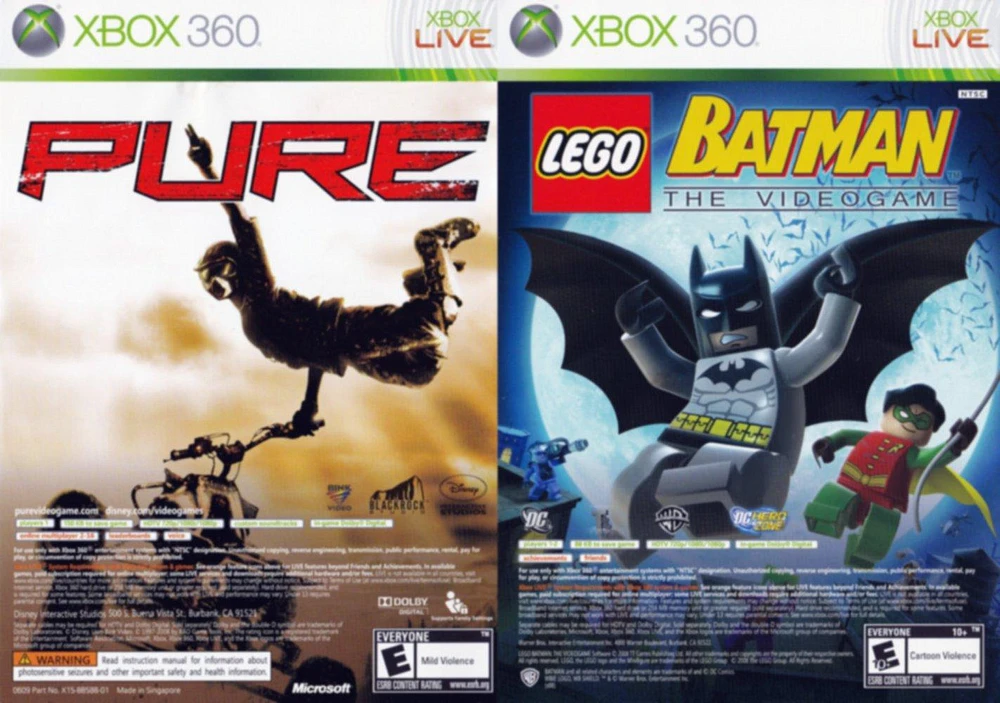 LEGO Batman: The Videogame and Pure 2 Pack