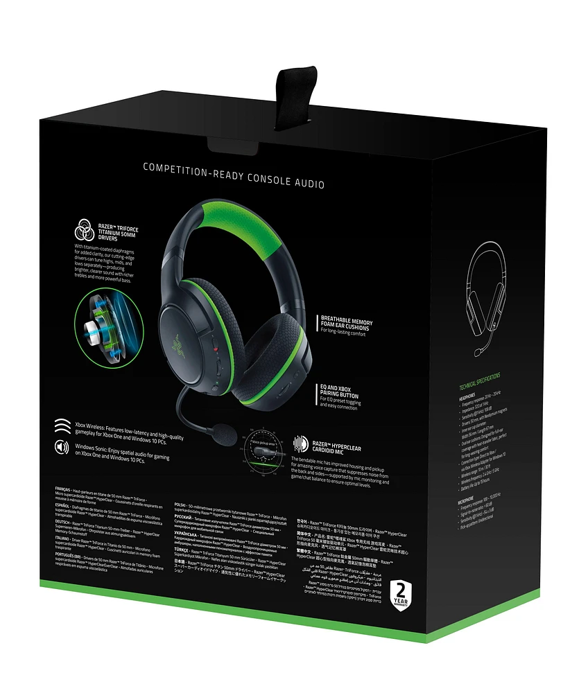 Razer Kaira Wireless Gaming Headset for Xbox Series X/S