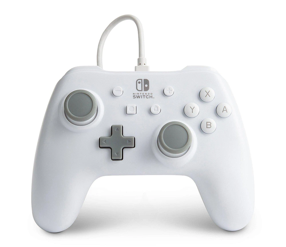 PowerA Wired Controller for Nintendo Switch White Matte