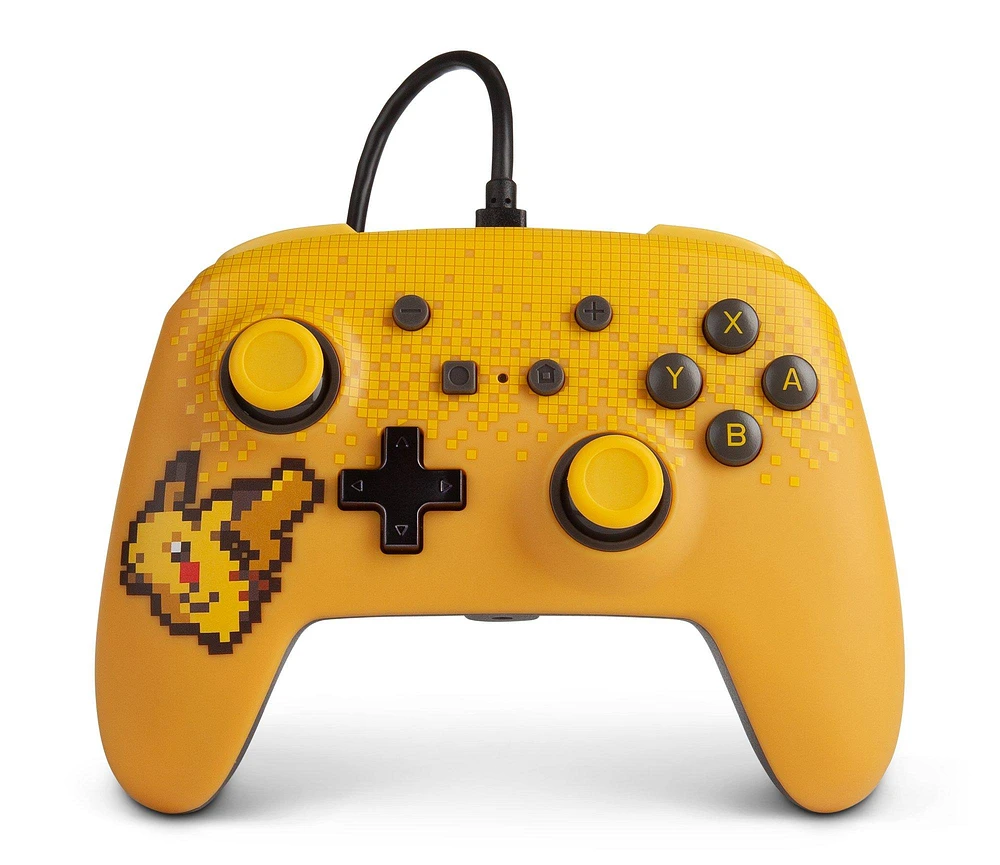 PowerA Enhanced Wired Controller for Nintendo Switch Pixel Pikachu