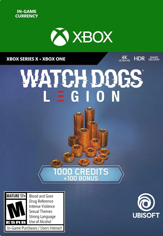 Watch Dogs: Legion 1,100 Credits - Xbox One