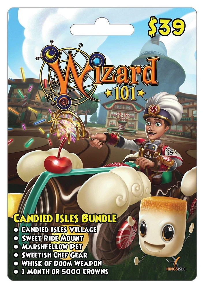 KingsIsle Wizard101 Candied Isles Bundle Card
