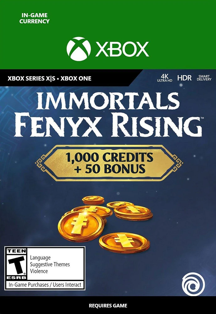 Immortals Fenyx Rising Credits 1,050 - Xbox One